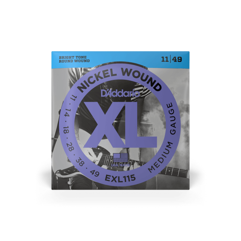 Набір струн D'ADDARIO EXL115 XL NICKEL WOUND MEDIUM (11-49)